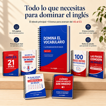 Domina el Vocabulario y la Pronunciación en Inglés + 6 REGALOS